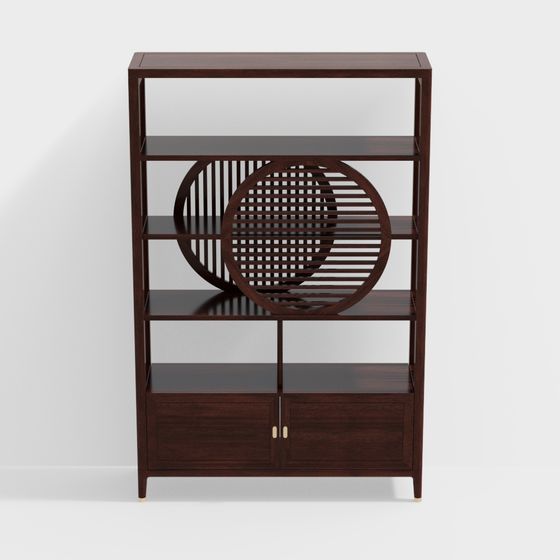 Vintage Bookshelf 3D model