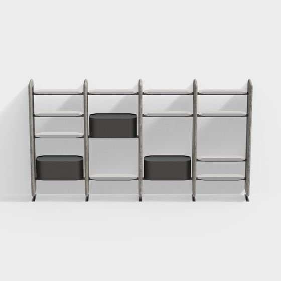 Modular Bookshelf 3D model