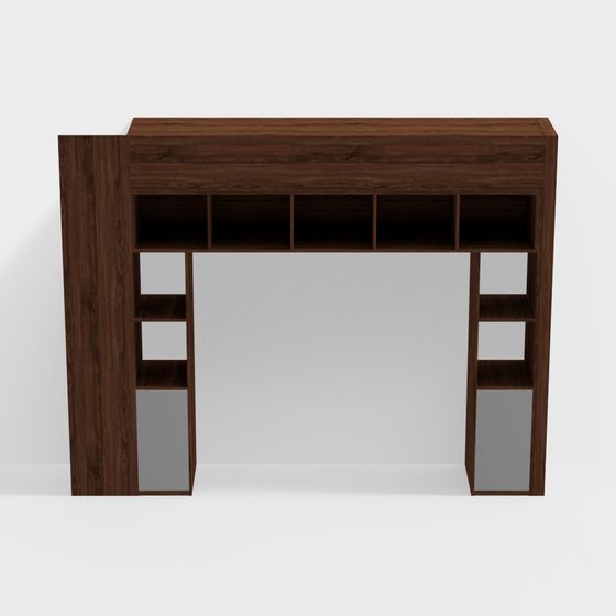 Urban Corner Bookshelf 3D model