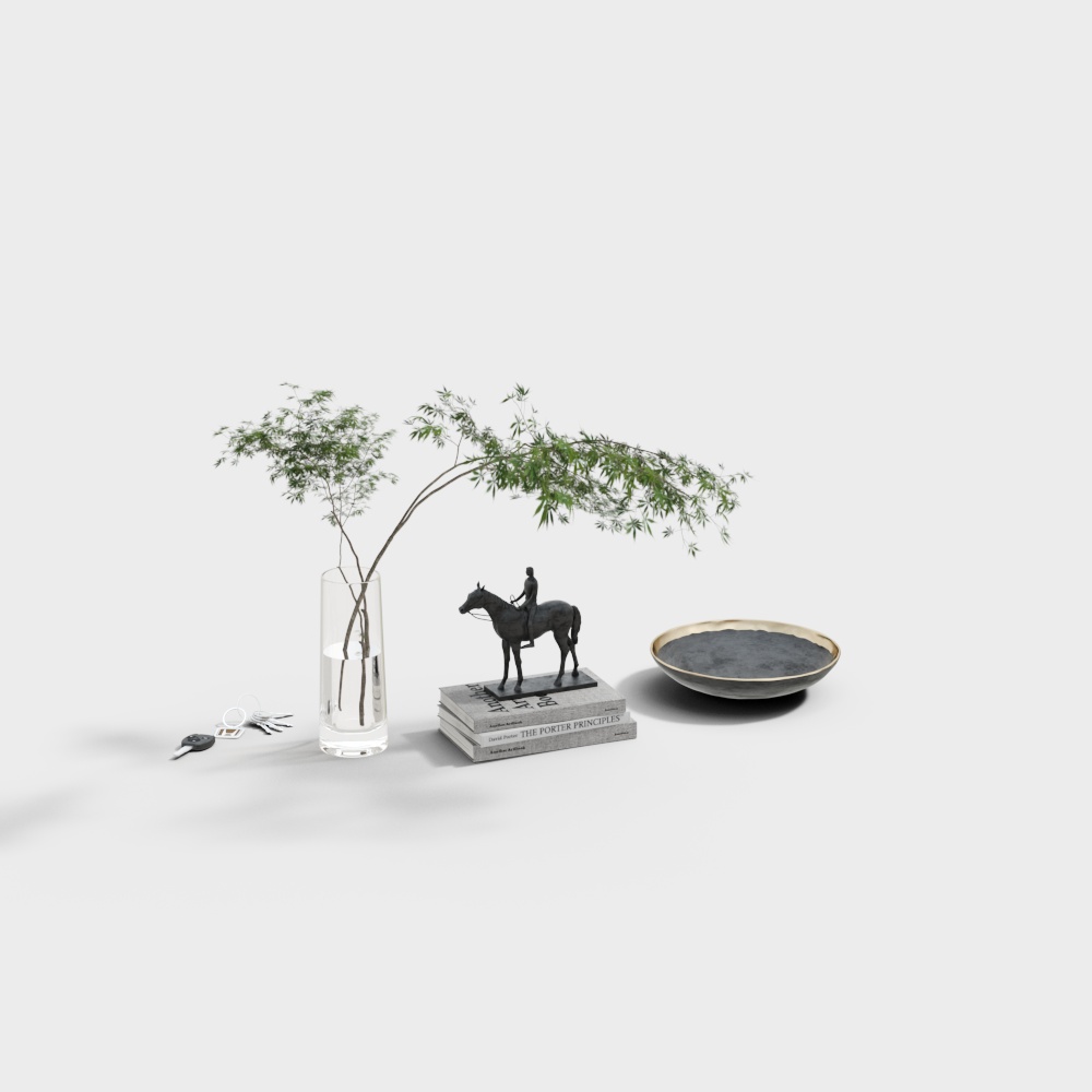 Urban Corner Low-Poly 3D Model