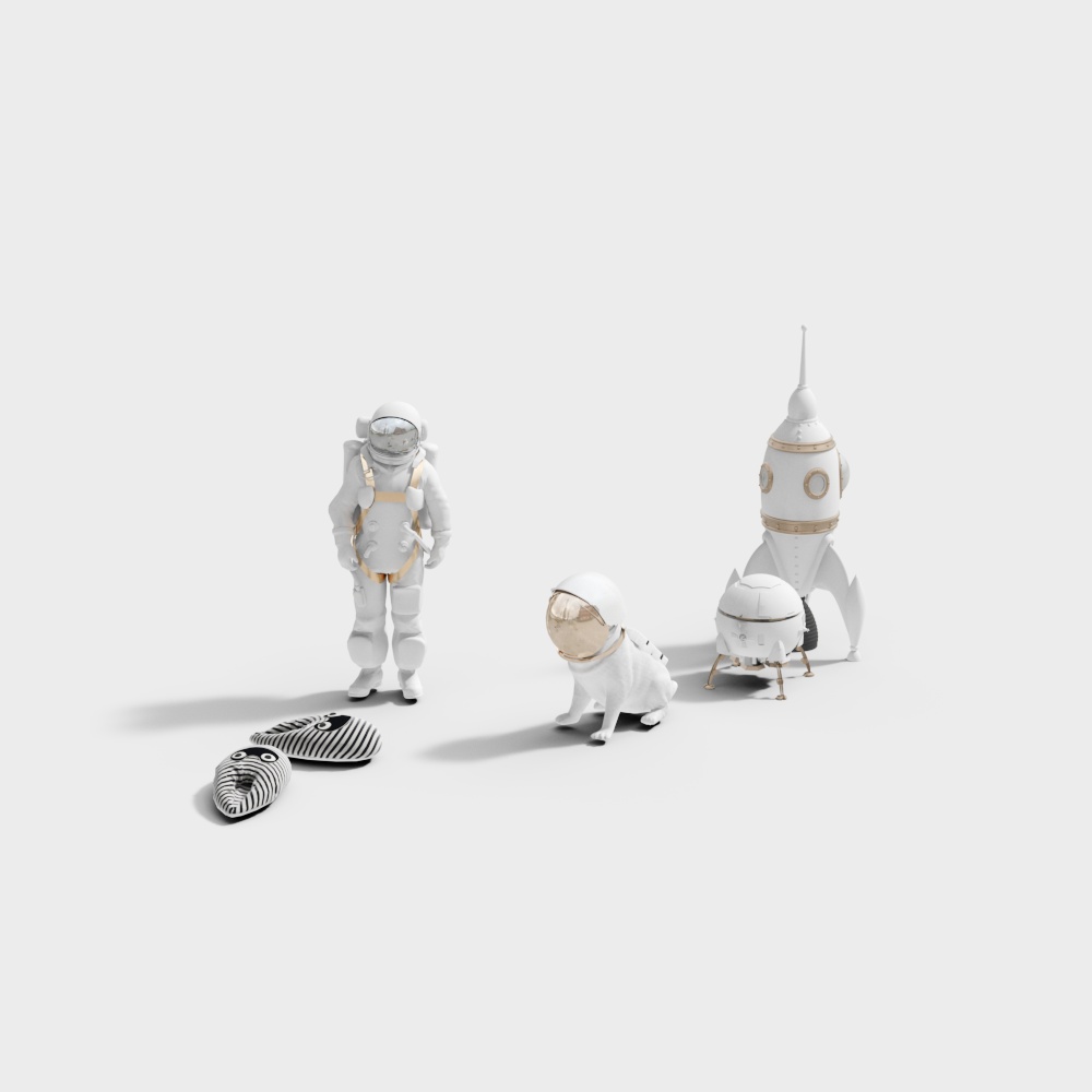 Space Explorer Set 3D model