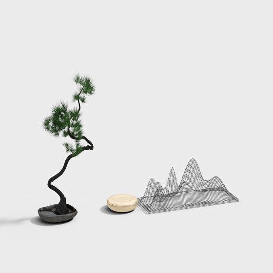 Zen-inspired 3D Model for Contemporary Settings