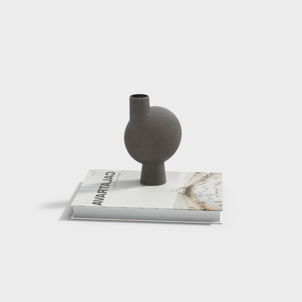 Sphere Balance Low Poly Art Sculpture 3D model