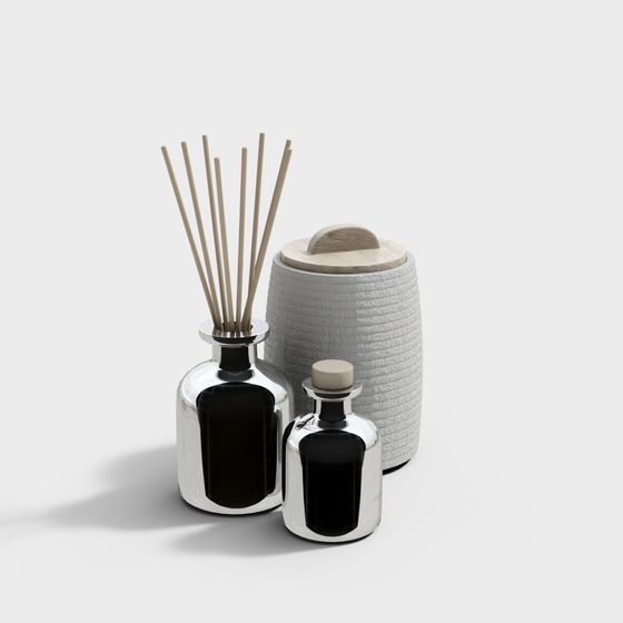 Modern Black Toiletries Aromatherapy Set