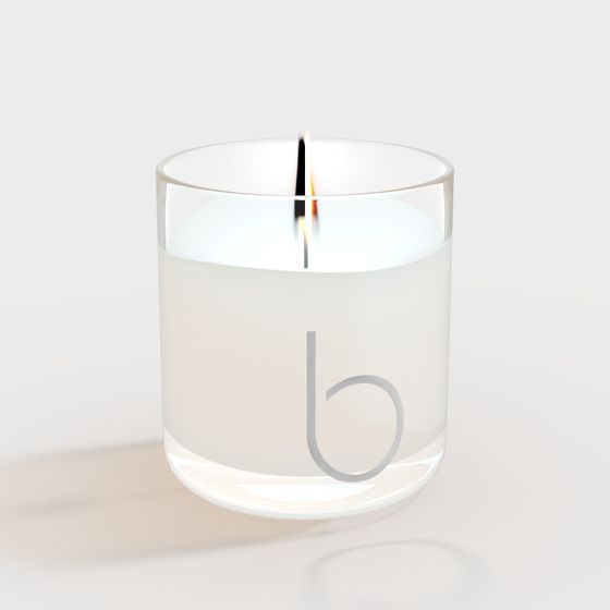 Sleek Modern Candle Holder 3D model
