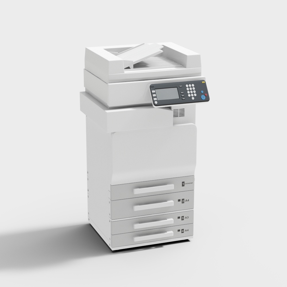 High-Detail 3D Copier Model for Modern Designs