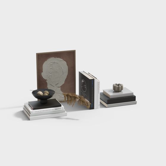 Minimalist Bookshelf 3D model