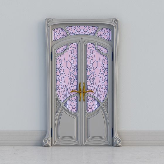 Art Nouveau Door 3D Model