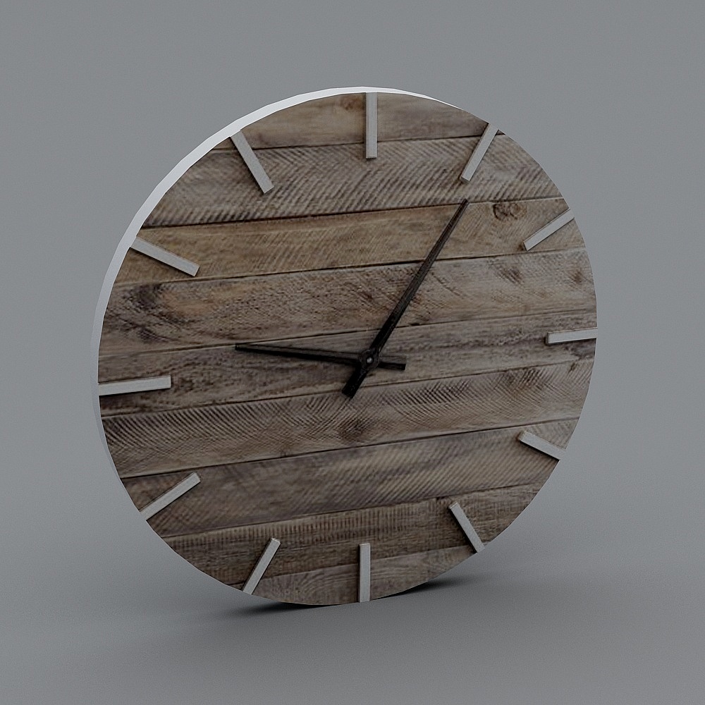 Reloj de pared de madera
