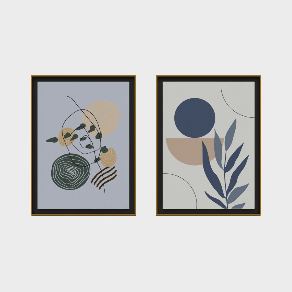 Dòng tranh trang trí ba chiều đơn giản hiện đại Bắc Âu - Tranh trang trí ba chiều Star Diamond - 95007