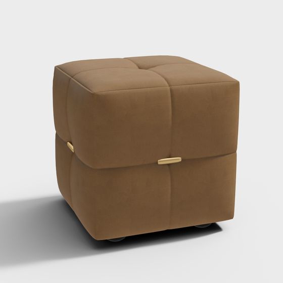 Cubic Sofa Stool 3D model