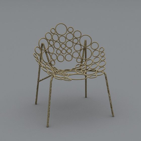 Bubble Chair Low-Poly 3D model