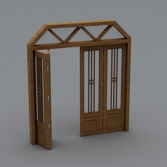 Low Poly Fantasy Garden Arch 3D model