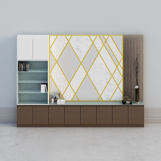 Urban Living Display Cabinet 3D model