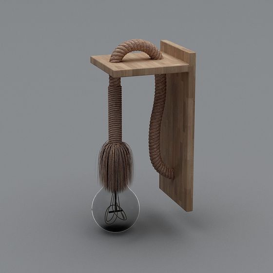 Rope Light Fixture 3D model