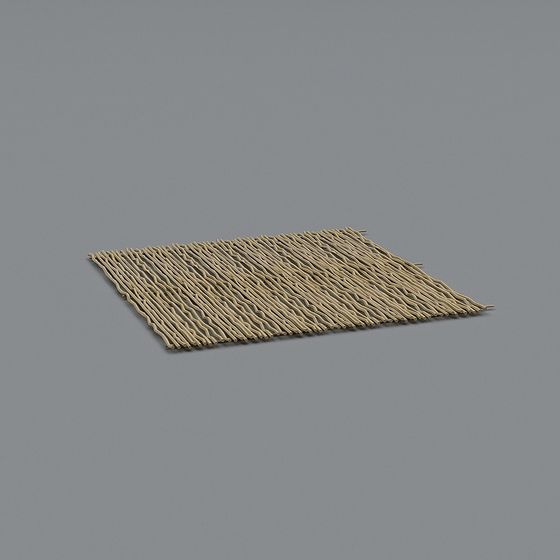 Rustic Log Mat 3D model