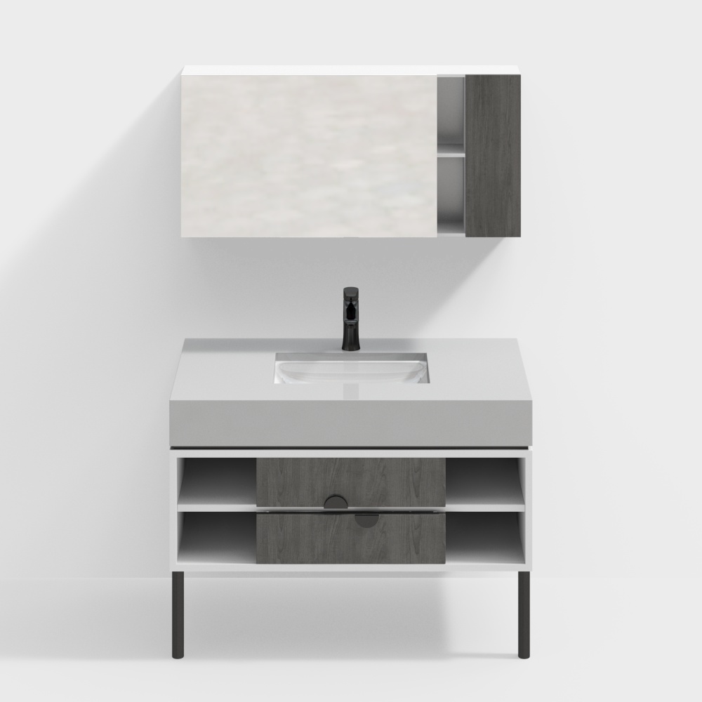 Counter basin cabinet vanity Ceramic wash basin wastafel westafel