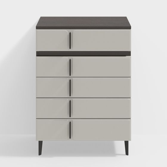 Mid-Century Modern Dresser 3D model
