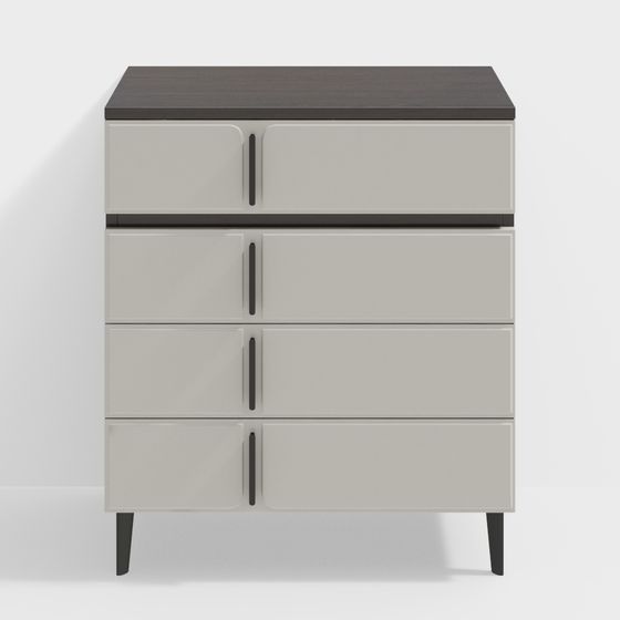 Minimalist Storage Cabinet 3D model for Modern Designs