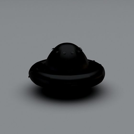 High-Detail Low-Poly UFO 3D model