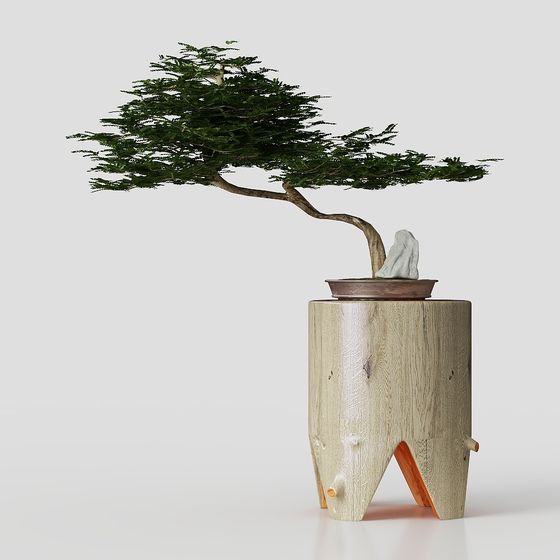 Elegant Bonsai 3D Model - Nature Meets Art