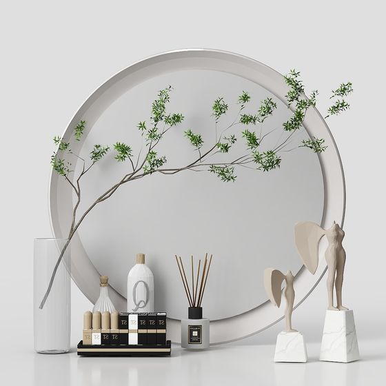 Elegant Minimalist 3D Model for Designers