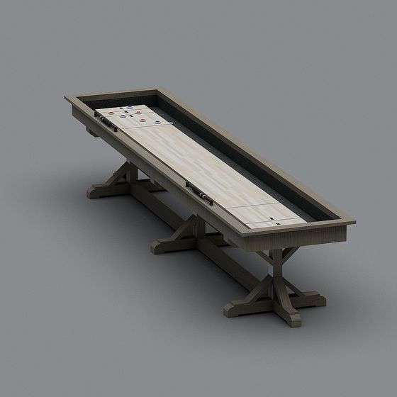 Low Poly Pool Table 3D Model