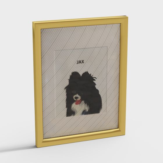 Jax Frame 3D Model for Pet Portraits