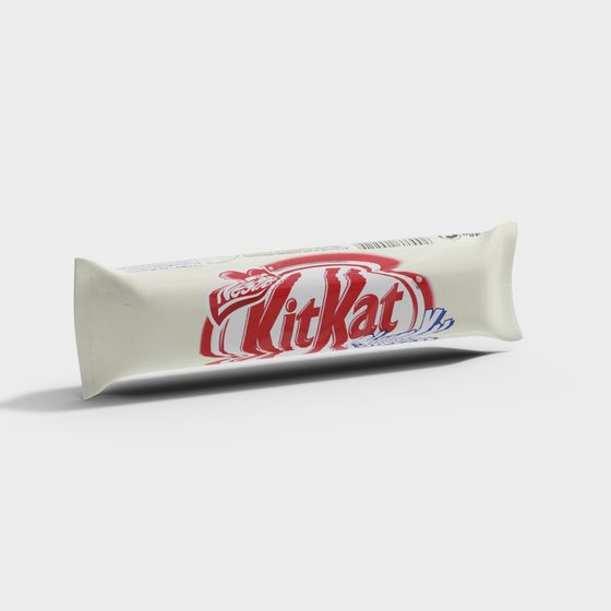 Vibrant KitKat Bar 3D model for Designers