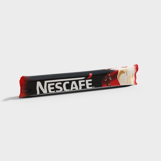 Realistic Nescafé Instant Coffee Pack 3D model