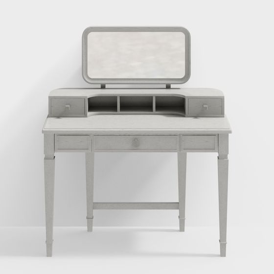 Elegant Dressing Table 3D model for Modern Interiors