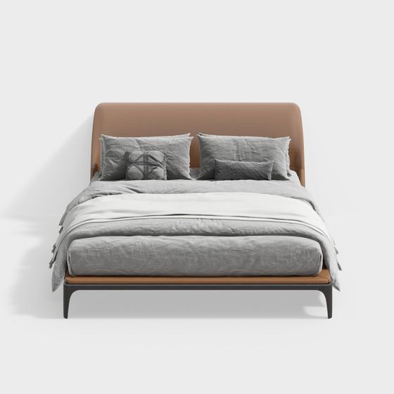 Urban Retreat 3D model Bed for Contemporary Spaces