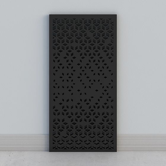 Black Jali Pattern 3D Model