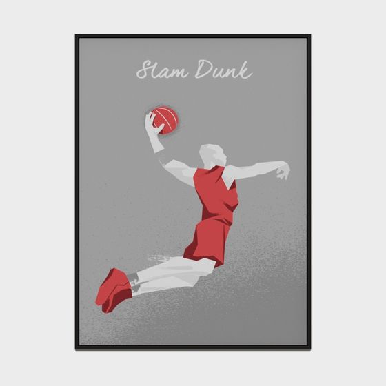 Slam Dunk 3D Model for Energetic Basketball Projects
