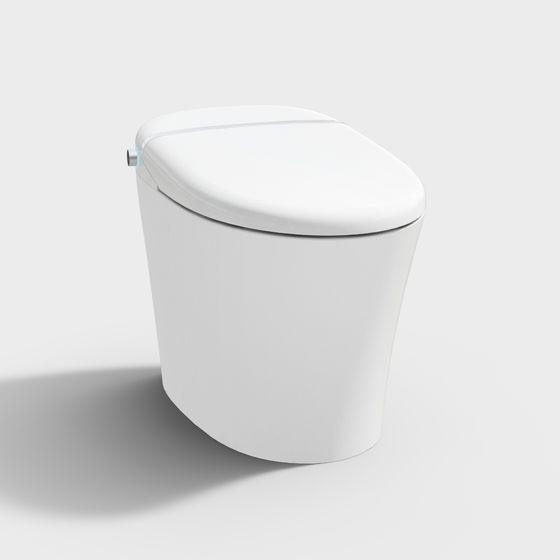Futuristic Smart Toilet 3D model for Modern Interiors