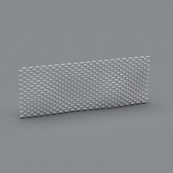 Brick Wall 3D model - Modern Art and Architectural Aesthetics