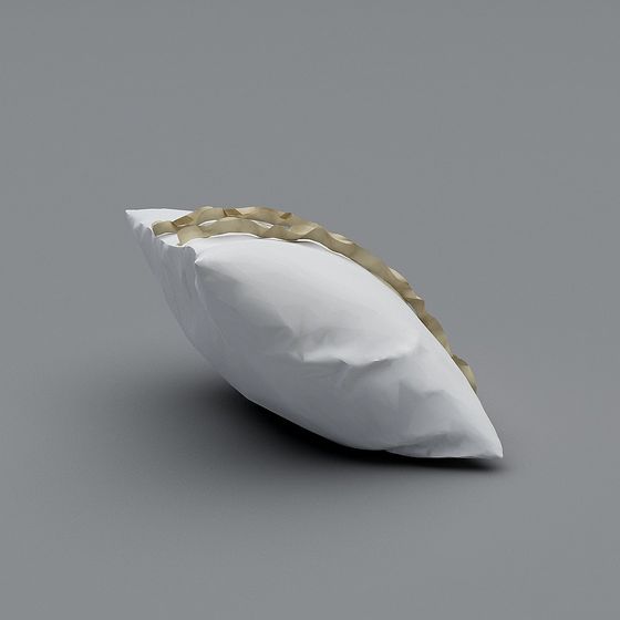 Elegant Low-Poly Pillow 3D model