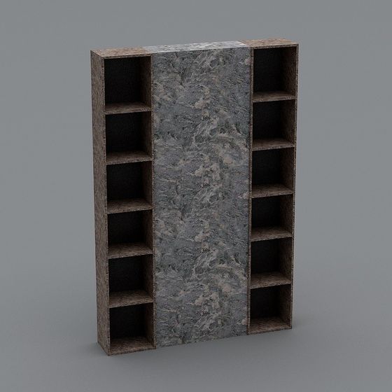 Industrial Style Bookshelf 3D model
