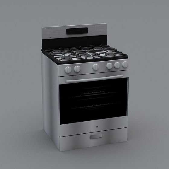 Stylish Gas Stove 3D model for Modern Kitchens