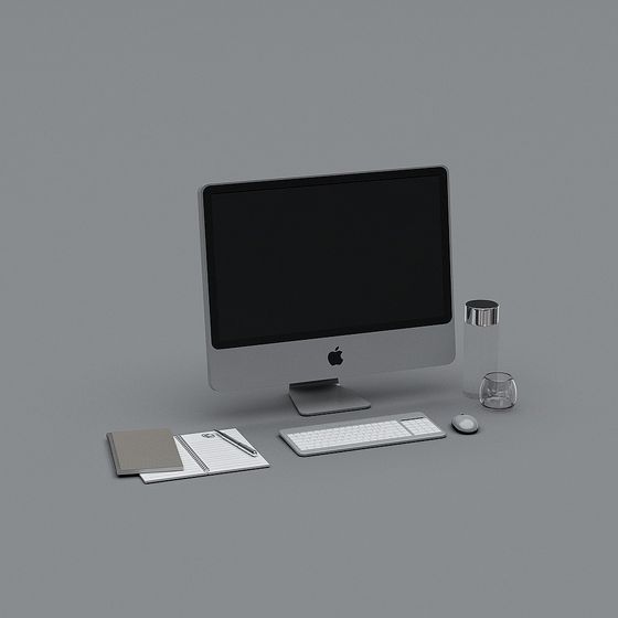 Apple iMac Workstation 3D model