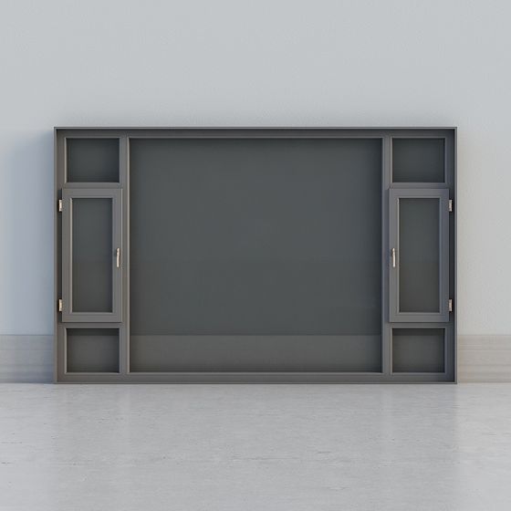 Elegant Gray Door Frame 3D model for Contemporary Spaces