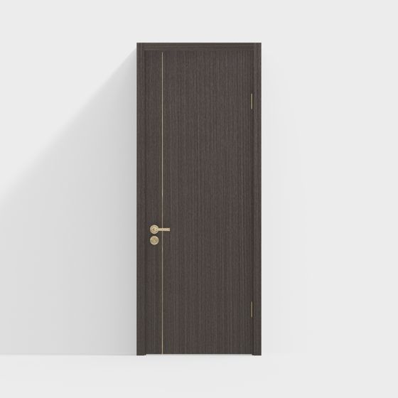 Contemporary Low-Poly Door 3D model