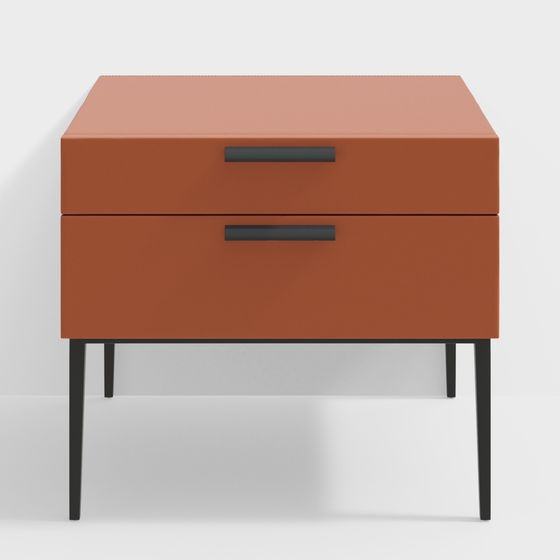 Urban Corner Nightstand 3D model for Modern Spaces