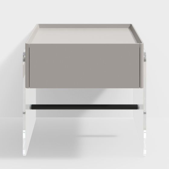 Transparent Nightstand 3D model