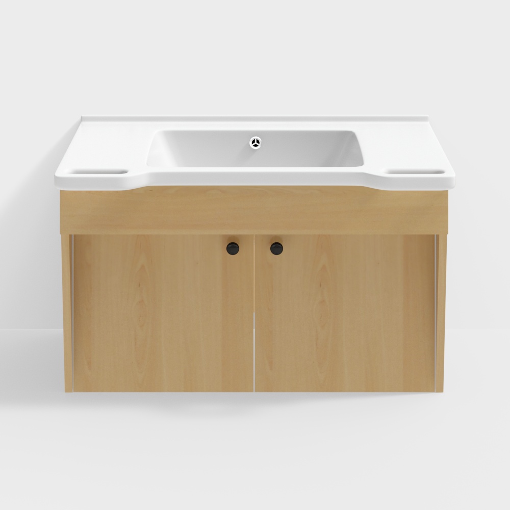 手すり付きバスルームキャビネット