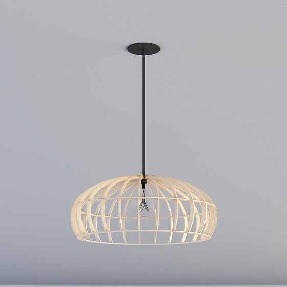 Modern Minimalist Pendant Lamp 3D model