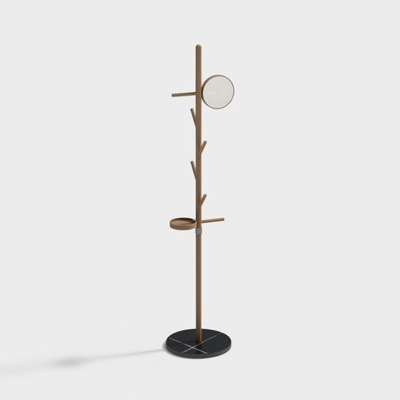 Unique Branch Coat Rack 3D Model