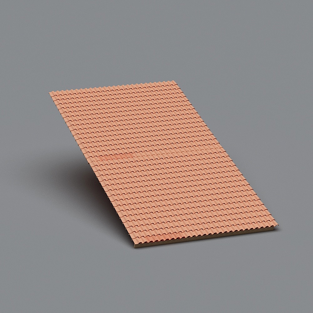 Corrugated Roof Panel 3D model