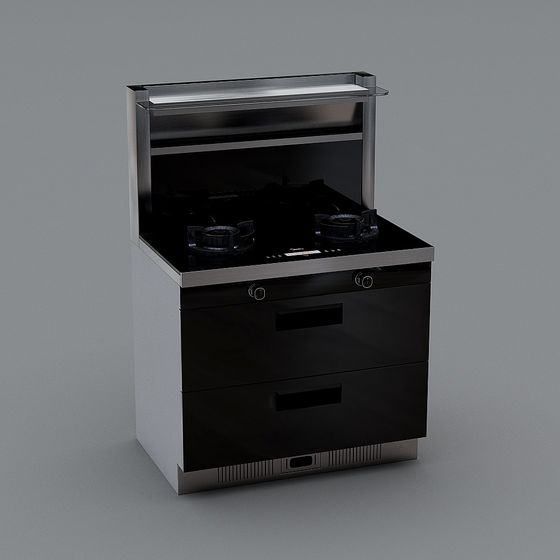 Cucina a gas con tutti i bruciatori