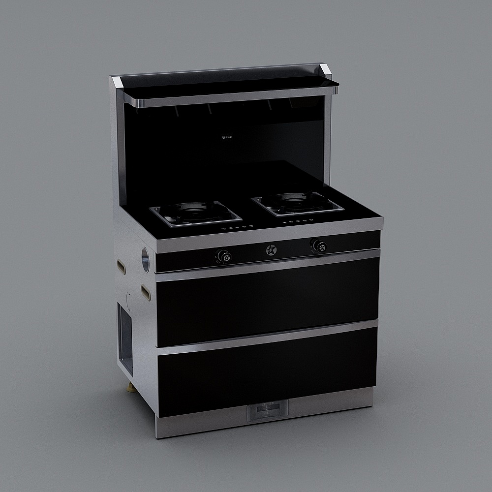 Stylish Gas Stove 3D model for Modern Kitchens